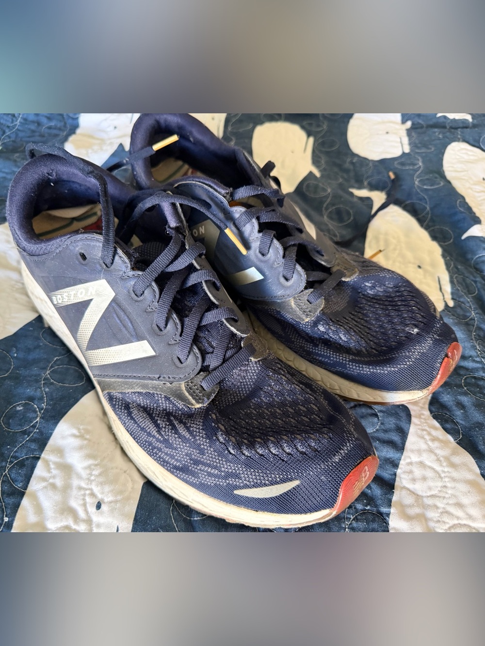 New Balance Boston Marathon Red Sox Zante V3 Mens Running Shoes Sneakers Sz 10 D